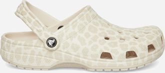 Crocs Women s Classic Animal Clogs Almond Tint / Leopard