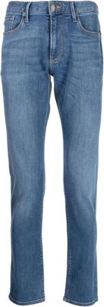 Emporio Armani Slim Fit Jeans - Heren - Slim Fit Jeans - Blauw - W36 - Katoen - Jeans