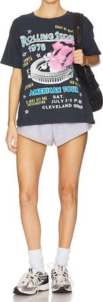 Daydreamer Rolling Stones 1978 American Tour Merch Tee In Vintage Black