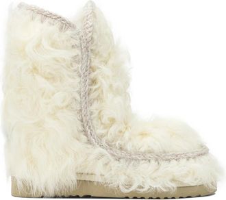 Mou Eskimo 24 Enkellaarsjes - Dames - Winterlaarzen - Wit - 36 EU - Wol - Schoenen