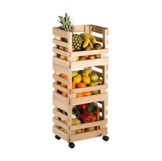 Astigarraga Estante De Verduras De Pino 30x38x90cm - Ev3car.99 - Astigarraga