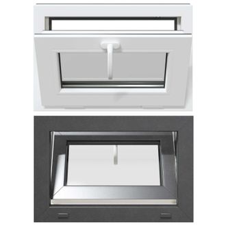 vidaXL Color Interno De Ventana De S&oacute;tano Blanco Risor 60 X 40 Cm Vidaxl