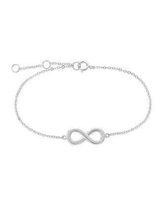 Sterling Forever Sterling Silver Delicate Infinity Bracelet
