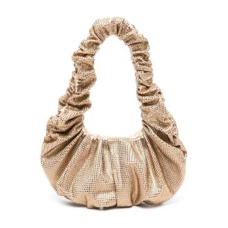 Giuseppe Di Morabito Handbags, female, Yellow, ONE SIZE, Embellished Ruched Handbag