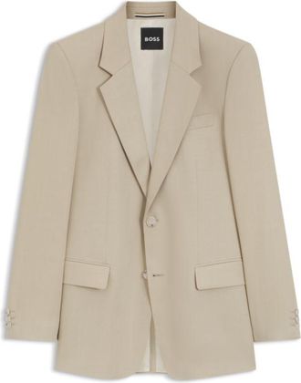 BOSS Relaxed-fit jacket in twill