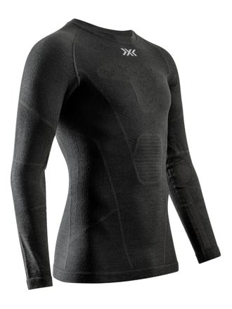 X Bionic Ski-top met logoprint - Zwart
