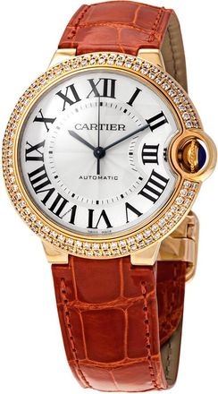 Cartier Pre-owned Cartier Ballon Bleu De Cartier Diamond Guilloche Dial Ladies Watch WE900451