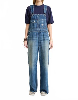 Denimist Slouch Bib Overall In Esher Blue