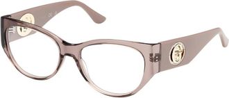 Guess Cat-eye Frame - Dames - Brillen - Beige - 52 MM - Accessoires