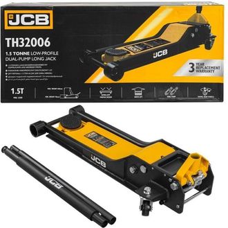 JCB Gato Hidr&aacute;ulico De Perfil Bajo Jcb 1,5 Toneladas, Ideal Para Talleres Y Garajes, Capacidad 1500 Kg, Rango De Elevaci&oacute;n 70-610 Mm, Doble Pist&oacute;n, Tapa A