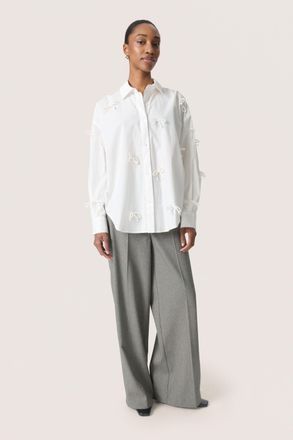 Soaked In Luxury Overhemd met lang mouwen SLJoa Loose fit white