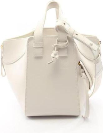 Loewe Tweedehands leren handtassen - Dames - Vintage Handtas - Wit - ONE Size - Vintage