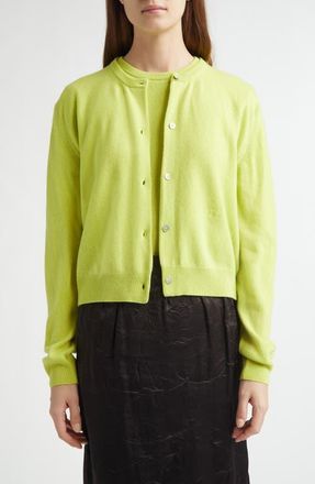 Nackiy&eacute; Seashell Cashmere Cardigan in Pistache Dopey at Nordstrom, Size Small