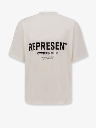 Represent Mens T-Shirt Owners Club Cotton White T-Shirts And Polos