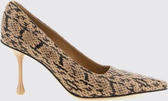 Jimmy Choo London D&eacute;collet&eacute; Ixia 80 in pelle con stampa pitone e tacco a goccia