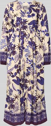 Lollys Laundry Midikleid aus Viskose-Mix Modell Sarai in Lila, Gr&ouml;&szlig;e XL