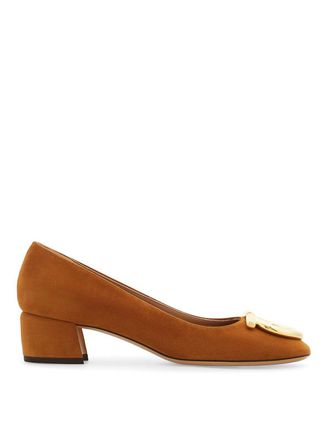 Ferragamo Suede Leather Pumps