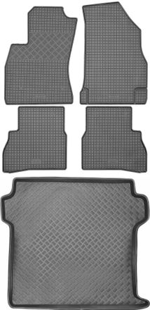 OEM Juego De Alfombrillas De Goma Para Fiat Doblo Van (2010-2022) - Alfombrilla Para Maletero