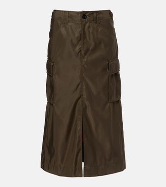 sacai Pleated midi skirt