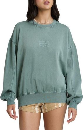 Billabong Kendal Bleached Out Sweatshirt in Blue Mist at Nordstrom, Size X-Large