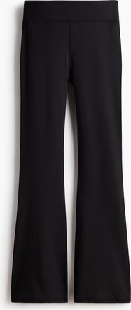 H&M Schlaghose aus angerautem Jersey - Schwarz