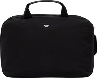 Emporio Armani Zaino multiuso con placca logo - - Bags - Uomo - Nero - ONE SIZE