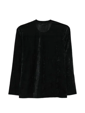 Comme Des Gar&ccedil;ons Crinkled Texture T-shirt - Black