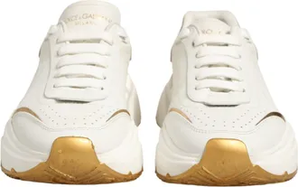 Dolce & Gabbana White Gold Daymaster Low Top Sneakers Womens Shoes (Pre-Owned)