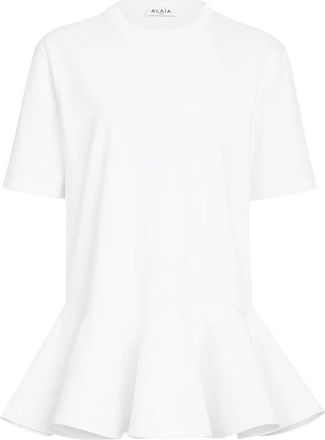 Alaia Mujer, Camisetas, Blanco, Talla: XS