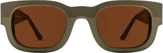 Thierry Lasry Moderne Zwarte Zonnebril - unisex - Zonnebrillen - Groen - 49 MM - Accessoires