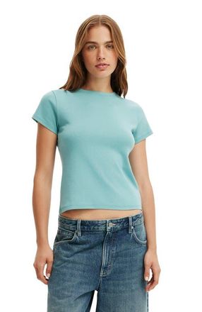 Cotton On Womens 90S Baby Tee in Crystal Tide at Nordstrom, Size Xx-Small