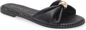 Eddie Marc Calista Slide Sandal in Black at Nordstrom Rack, Size 11