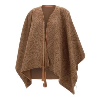 Etro Ponchos, female, Brown, ONE SIZE, Cape