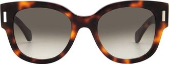 Ferragamo Ferragamo Brown Gradient Oval Ladies Sunglasses SF2007S 240 51