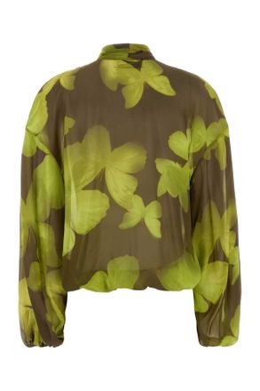 Blumarine Print Blouse - Green
