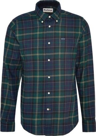 Barbour Msh 4991-Tn 23 - Heren - Casual Overhemden - Groen - XL - Katoen - Overhemden