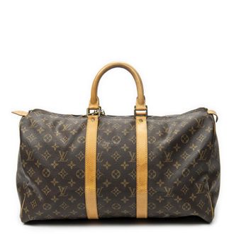 Louis Vuitton Pre-owned Womens Keepall 45 Travel Bag - Brown - One Size