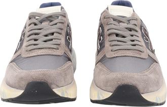 Premiata Grey Layered Suede Fabric Sneakers