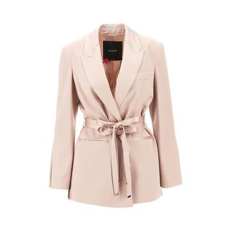 Pinko Satin jacket with belt Woman 42