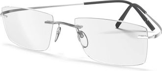 Silhouette Minimalistische Kunst Brillenmonturen - unisex - Brillen - Grijs - 52 MM - Accessoires