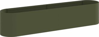 vidaXL Cama De Jard&iacute;n Elevada Verde Oliva 200 X 40 X 40 Cm Vidaxl