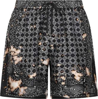 Amiri Shorts con stampa bandana - Nero