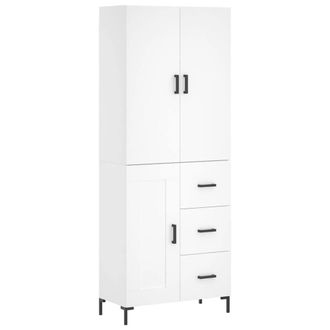 Berkfield Home Highboard White 69.5x34x180 cm Engineered Wood