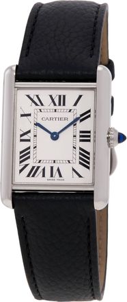 Cartier Tank Quartz Silver Dial Unisex Watch WSTA0138