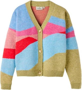 Passenger Scenic Recycled Knitted Cardigan Cardigan f&uuml;r Damen | bunt