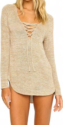 Beach Bunny Payton Beach Sweater In Beige