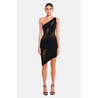 OW Collection Curve Mini Dress in Black at Nordstrom, Size X-Small