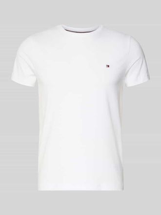 Tommy Hilfiger Slim Fit T-Shirt mit Rundhalsausschnitt in Weiss, Größe XXL
