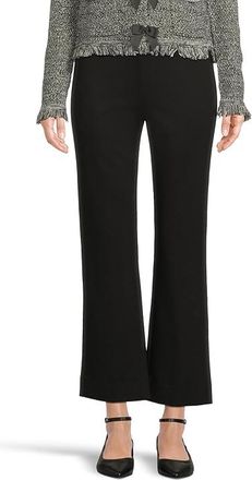 Lilly Pulitzer Christabel Ponte Crop Flare Pants Womens Clothing Noir : XXS 28, Nylon/Rayon/Spandex