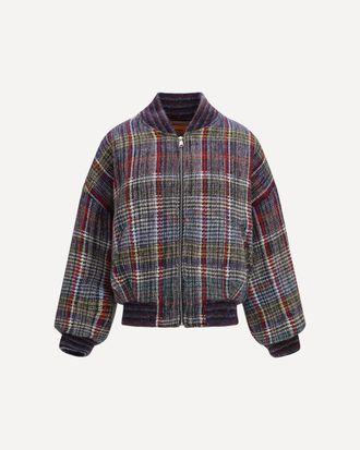 Missoni Caperdoni check wool Bomber Female M